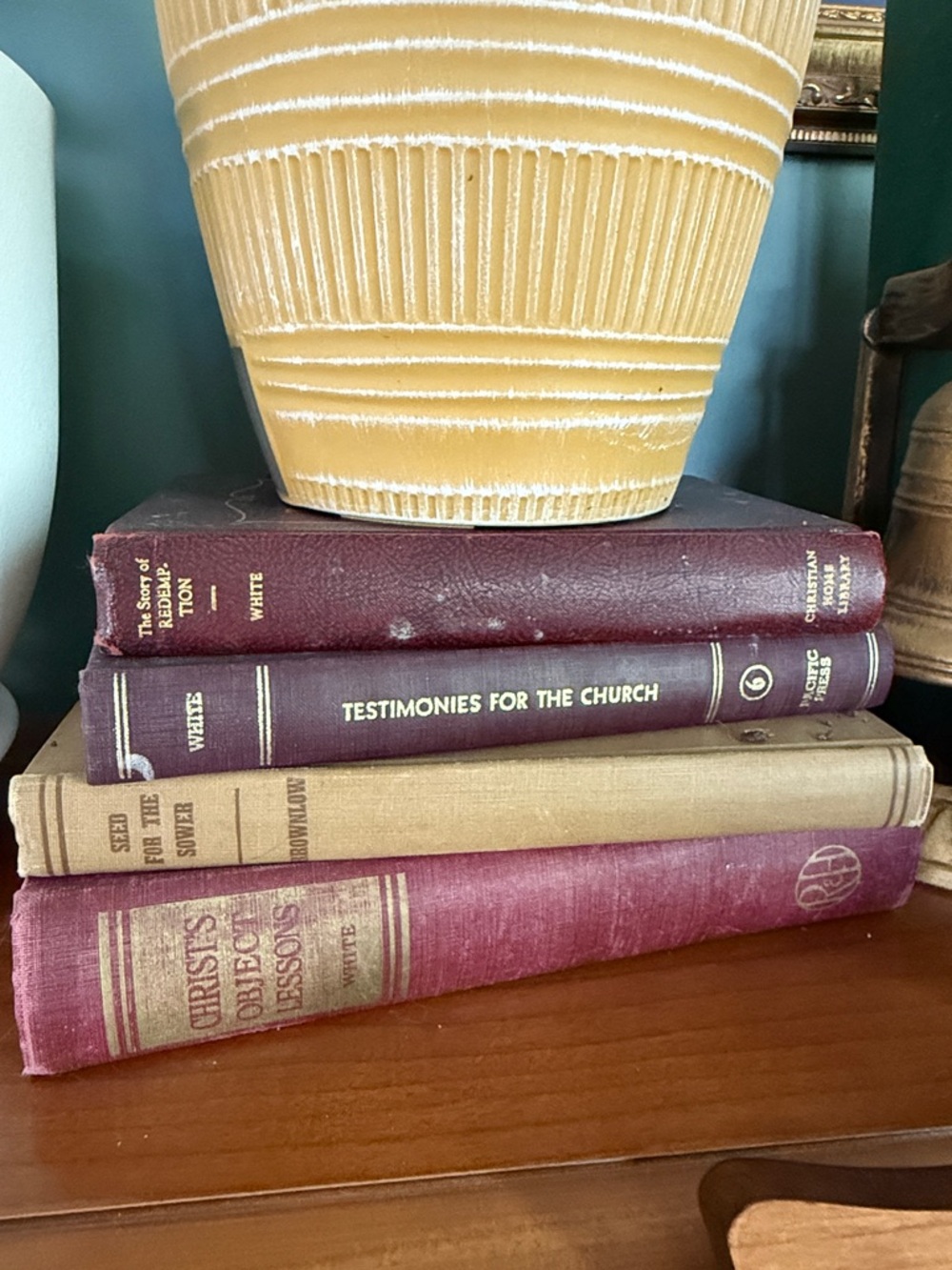 Stack of Vintage Hardcover Books